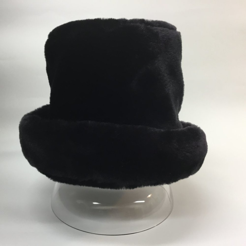Hat Faux Fur Cuff Cloche Bell Bucket Shearling